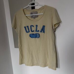 Campus Crew UCLA Short Sleeve Yellow and Blue Tee
